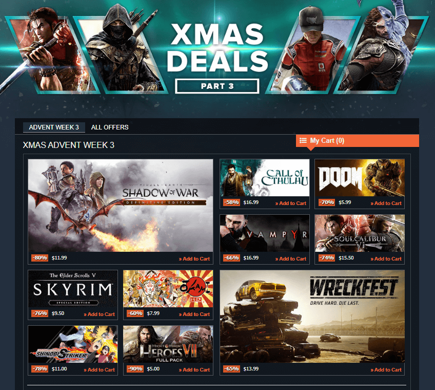 Pc Game Deals at Games Planet Christmas Sale!